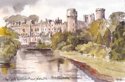 The castle and River Avon, Warwick